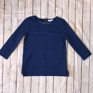 Madewell Long Sleeve Striped Blouse